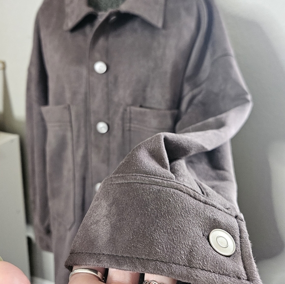 Truth by Republic faux leather button up large - Picture 2 of 6